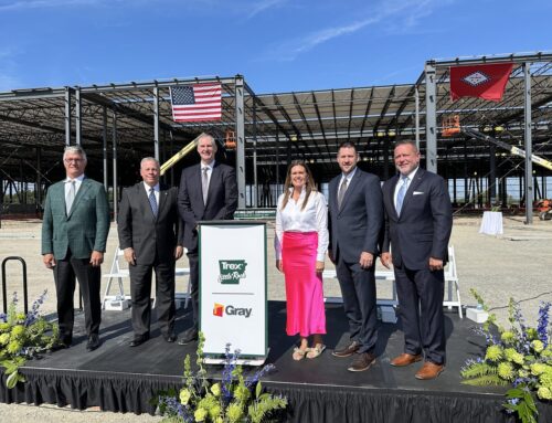 Trex Celebrates Steel Topping Out At New Facility In Little Rock